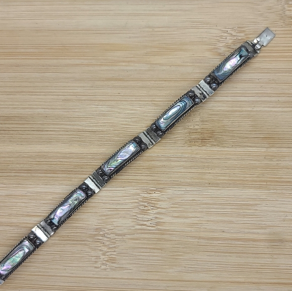 Vintage Taxco Sterling/Abalone Reveriano Castillo - Picture 7 of 8